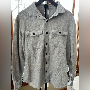 Old Navy Light Gray Men's Shirt Jacket